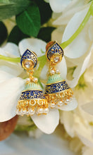 Load image into Gallery viewer, REHA R1 MEENAKARI EARRINGS freeshipping - CASA ROZEN