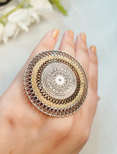 Load image into Gallery viewer, RIDAN GERMAN SILVER STATEMENT RING freeshipping - CASA ROZEN