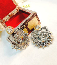 Load image into Gallery viewer, MAYAN - MARA GERMAN SILVER STATEMENT EARRINGS freeshipping - CASA ROZEN