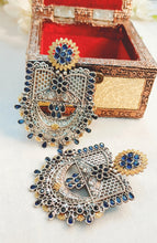 Load image into Gallery viewer, MAYAN - JARA GERMAN SILVER STATEMENT EARRINGS freeshipping - CASA ROZEN