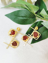 Load image into Gallery viewer, Worah Druzy Natural Stone Earrings freeshipping - CASA ROZEN