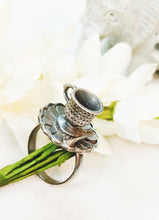Load image into Gallery viewer, Cup saucer German Silver Ring freeshipping - CASA ROZEN