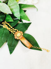 Load image into Gallery viewer, Tahas Kundan Meenakari Work 18k Gold Plating Bracelet freeshipping - CASA ROZEN