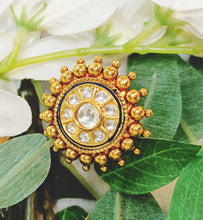 Load image into Gallery viewer, Gawavi Statement Ring 18 K Gold Plated freeshipping - CASA ROZEN