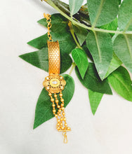 Load image into Gallery viewer, Mezina Kundan Meenakari Work 18k Gold Plating Bracelet freeshipping - CASA ROZEN