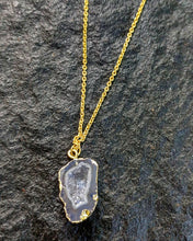 Load image into Gallery viewer, Missa U Delicate Natural Druzy Stone Pendant Chain freeshipping - CASA ROZEN
