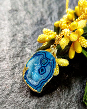 Load image into Gallery viewer, Missa R Delicate Natural Druzy Stone Pendant Chain freeshipping - CASA ROZEN