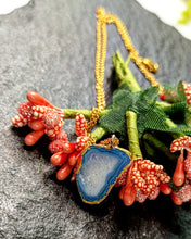 Load image into Gallery viewer, Missa E Delicate Natural Druzy Stone Pendant Chain freeshipping - CASA ROZEN