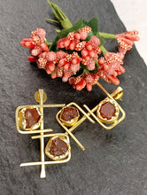 Load image into Gallery viewer, Worah Druzy Natural Stone Earrings freeshipping - CASA ROZEN