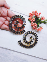 Load image into Gallery viewer, Kwassa Grey Statement Earrings freeshipping - CASA ROZEN
