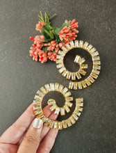 Load image into Gallery viewer, Kwassa Golden Statement Earrings freeshipping - CASA ROZEN
