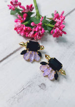 Load image into Gallery viewer, Vanissa Enigmatic Purple Stud Earrings freeshipping - CASA ROZEN