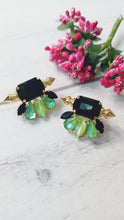 Load image into Gallery viewer, Vanissa Parrot Green Stud Earrings freeshipping - CASA ROZEN