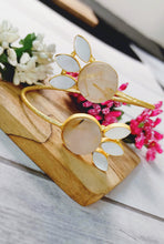 Load image into Gallery viewer, Kelly Golden Yellow Shaded Natural Stone Bracelet ( Hand Cuff ) freeshipping - CASA ROZEN