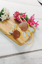 Load image into Gallery viewer, Kelly Brown Rust Natural Stone Bracelet ( Hand Cuff ) freeshipping - CASA ROZEN