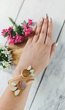 Load image into Gallery viewer, Kelly Brown Rust Natural Stone Bracelet ( Hand Cuff ) freeshipping - CASA ROZEN