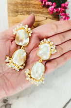 Load image into Gallery viewer, Peruana Baroque Pearl Stone Earrings freeshipping - CASA ROZEN