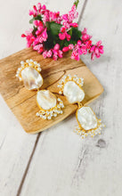 Load image into Gallery viewer, Peruana Baroque Pearl Stone Earrings freeshipping - CASA ROZEN