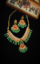 Load image into Gallery viewer, Varchas Kundan and Semi Precious Stone Set freeshipping - CASA ROZEN