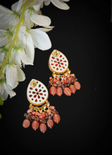 Load image into Gallery viewer, Ramaiyah Kundan And Semi Precious Stones Set freeshipping - CASA ROZEN