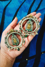 Load image into Gallery viewer, MAHA NERVA STATEMENT EARRINGS freeshipping - CASA ROZEN