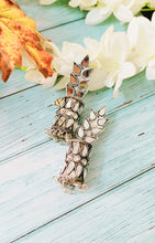 Load image into Gallery viewer, Virha Mirror Work Jhumka Earrings freeshipping - CASA ROZEN