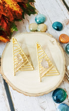 Load image into Gallery viewer, Daniva White Tumble Stone Earrings freeshipping - CASA ROZEN