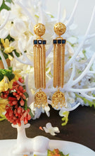 Load image into Gallery viewer, Mirhoz Long Chain Style Tokri Earrings freeshipping - CASA ROZEN