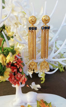 Load image into Gallery viewer, Mirhoz Long Chain Style Tokri Earrings freeshipping - CASA ROZEN