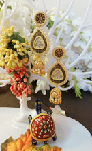 Load image into Gallery viewer, Mahank 22 Carat Gold Plated Thewa Art Earrings freeshipping - CASA ROZEN
