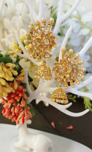 Load image into Gallery viewer, Sokyah White Crystal Tokri Earrings freeshipping - CASA ROZEN