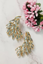 Load image into Gallery viewer, Isa Bella Silver Crystal Earrings freeshipping - CASA ROZEN