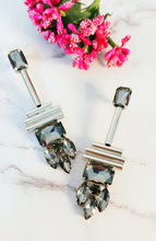 Load image into Gallery viewer, Rale Grey Stone Earrings freeshipping - CASA ROZEN