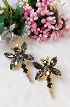 Load image into Gallery viewer, Lemil Grey Stone Earrings freeshipping - CASA ROZEN