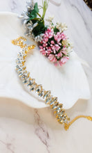 Load image into Gallery viewer, Selisa Silver Stone Choker Neckpiece freeshipping - CASA ROZEN