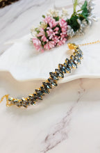 Load image into Gallery viewer, Selisa Grey Stone Choker Neckpiece freeshipping - CASA ROZEN
