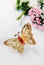 Load image into Gallery viewer, Papillon Red Stone Earrings and Ring Set freeshipping - CASA ROZEN