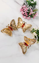 Load image into Gallery viewer, Papillon Red Stone Earrings and Ring Set freeshipping - CASA ROZEN