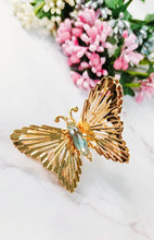 Load image into Gallery viewer, Papillon Light Blue Earrings and Ring Set freeshipping - CASA ROZEN