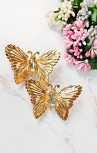 Load image into Gallery viewer, Papillon Light Blue Earrings and Ring Set freeshipping - CASA ROZEN