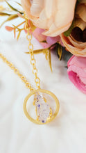 Load image into Gallery viewer, Aina Violet Crystal Natural Tunble Stone Pendant Chain freeshipping - CASA ROZEN
