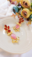 Load image into Gallery viewer, Kessin Rose Carved Natural Stone Earrings freeshipping - CASA ROZEN
