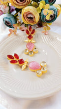 Load image into Gallery viewer, Kessin Rose Carved Natural Stone Earrings freeshipping - CASA ROZEN