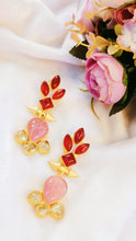 Load image into Gallery viewer, Kessin Rose Carved Natural Stone Earrings freeshipping - CASA ROZEN
