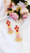 Load image into Gallery viewer, Kessin Rose Carved Natural Stone Earrings freeshipping - CASA ROZEN
