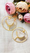 Load image into Gallery viewer, Scala Lia White Window Druzy Earrings