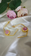 Load image into Gallery viewer, Cara Pink Eye Solar Quartz Natural Stone Earrings
