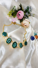 Load image into Gallery viewer, Maara Bottle Green Solar Quartz Choker / Neckpiece