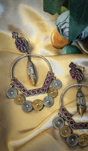 Load image into Gallery viewer, Wardani Pink Stone Premium German Silver Earrings