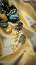Load image into Gallery viewer, Mirina Pearl Embellished German Silver Earrings